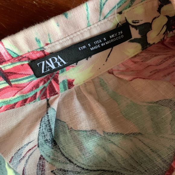 ZARA Tropical floral print dress - Picture 4 of 5